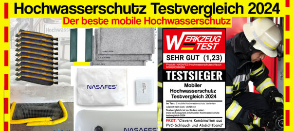 Hochwasserschutz Testvergleich 2024